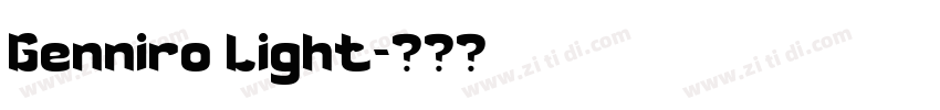 Genniro Light字体转换